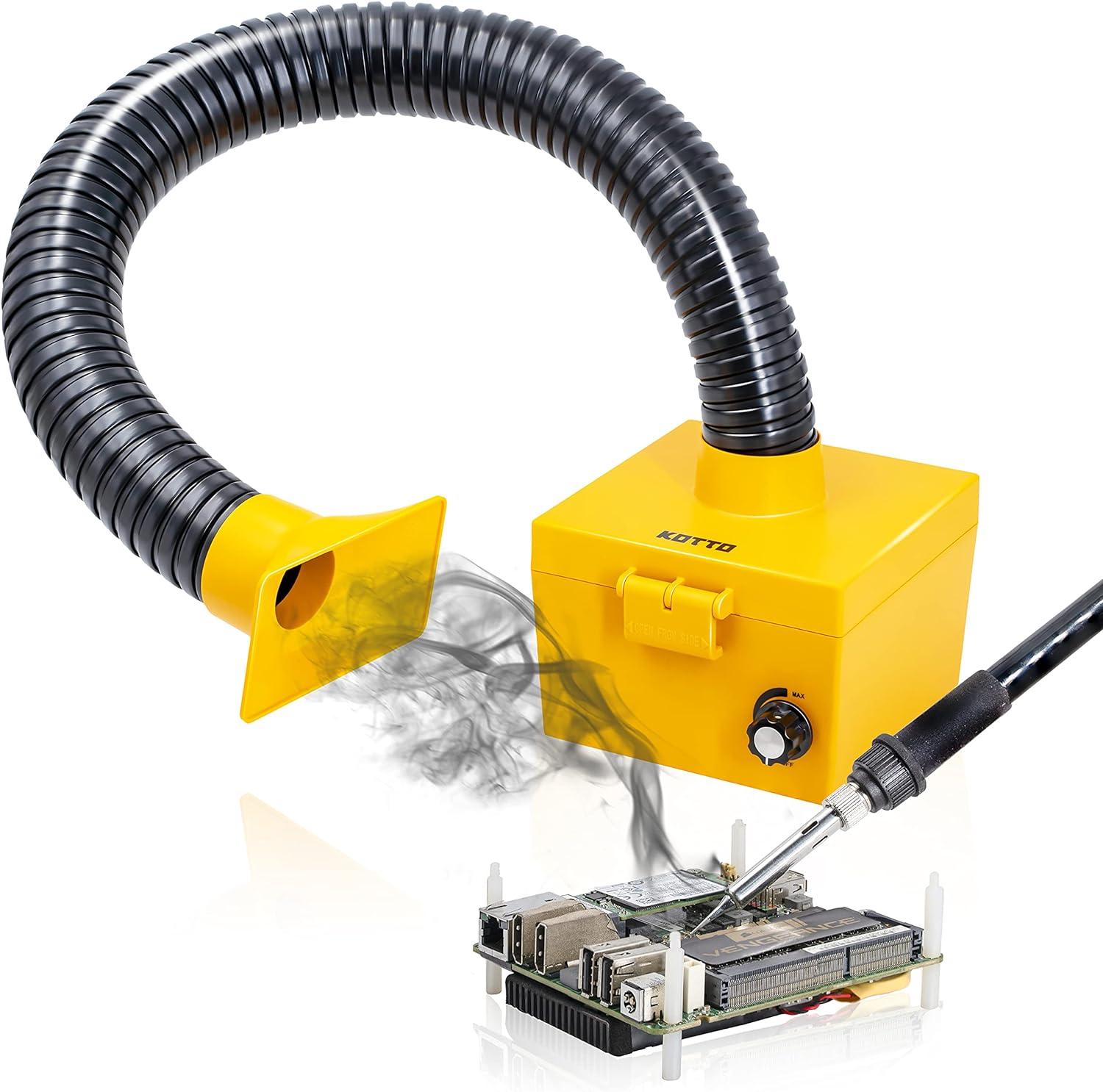 KOTTO Strong Suction Hose Fume Smoke Absorber for Soldering, Electric Iron Welding