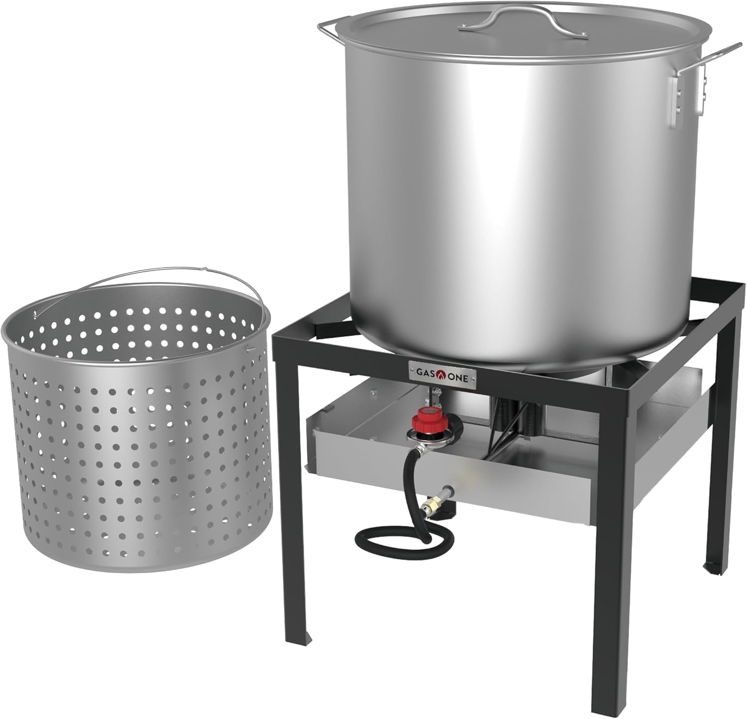 Gas One Seafood Boil Kit with Propane Burner, Propane Regulator