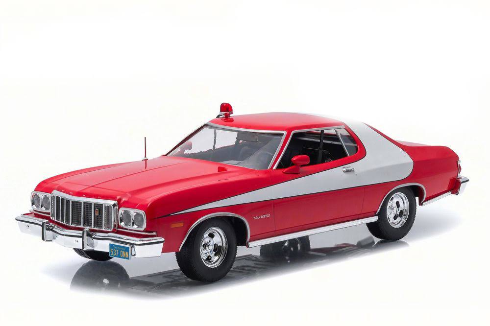 Starsky u0026 Hutch 1976 Ford Gran Torino Hard Top, Greenlight Artisan 19017 - 1/18 Scale Diecast Model Toy Car