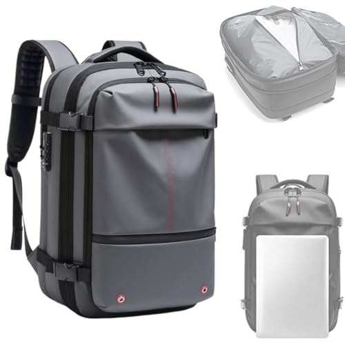 Vacuum Backpack Travel Commercial, Water Resistant, Anti Theft Backpack with Vacuum Seal