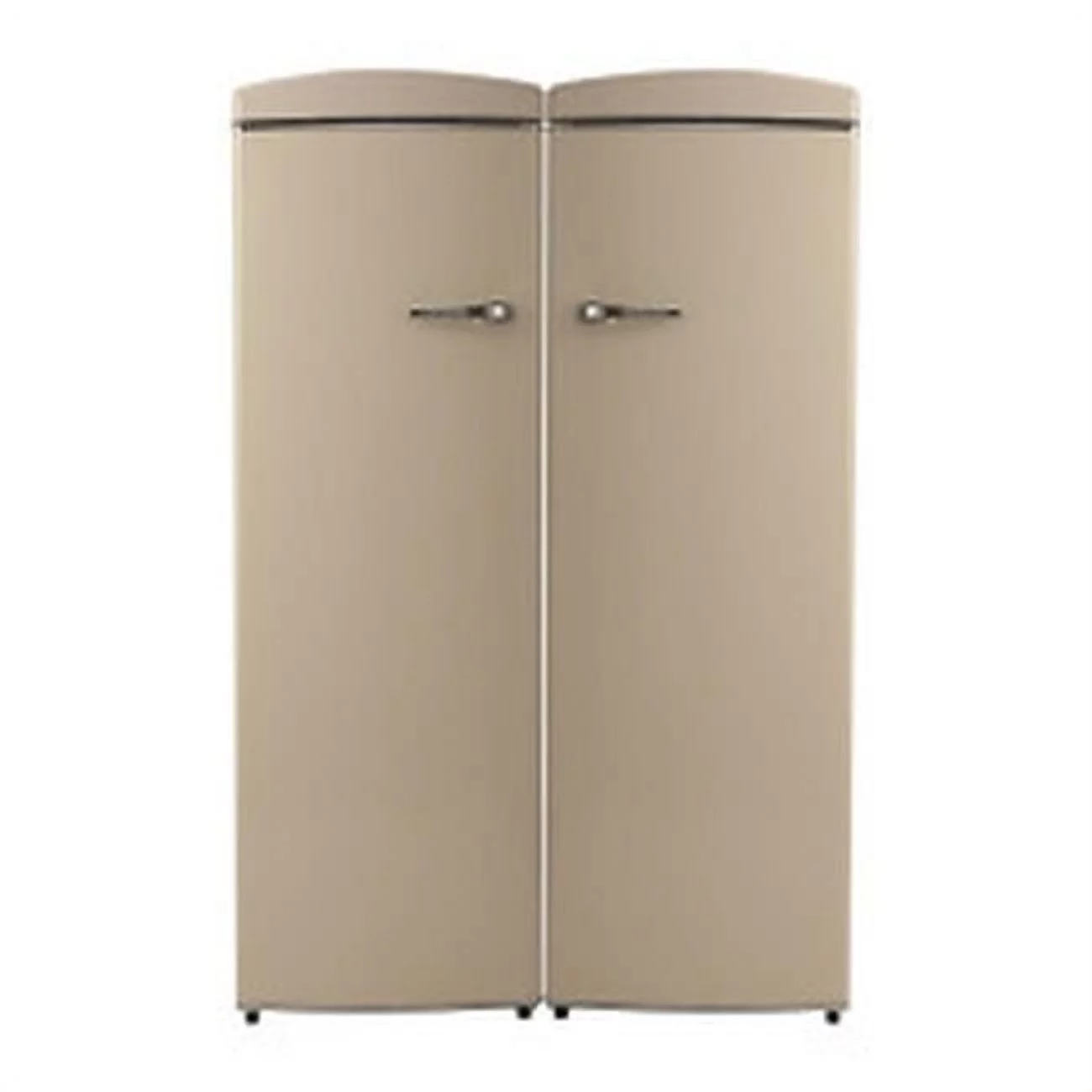Retro Refrigerator Freezer Set in Cream