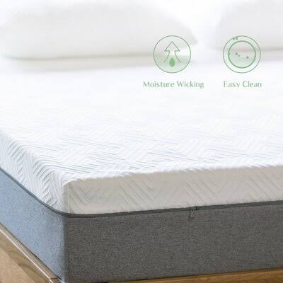 Novilla Two-Sided 10x22 Medium Gel Memory Foam Mattress Novilla Mattress Size: Twin