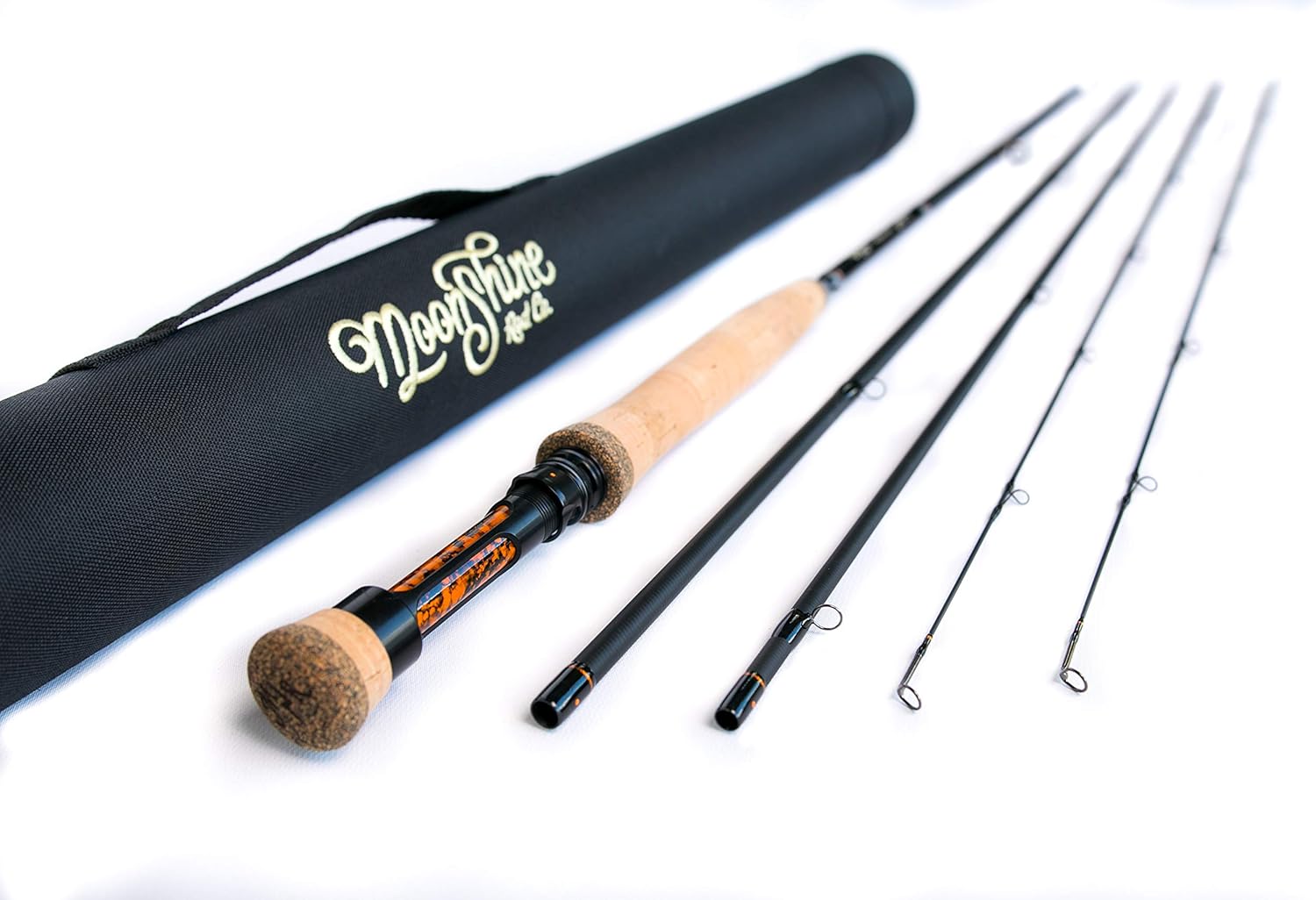 Moonshine Rod Co. The Epiphany Series (Euro/Czech Nymph Style) Fly Fishing Rod with Carrying Case and Extra Rod Tip Section