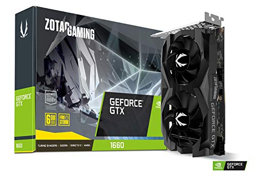 ZOTAC Gaming GeForce GTX 1660 6GB GDDR5 192-bit Gaming Graphics Card, Super Compact, ZT-T16600F-10L