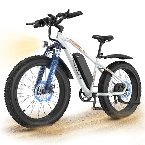 VARUN E Bikes for Men - Peak 750W Ebikes for Adults - Fat Tire Electric Bike Up to 25MPH 60+ Miles with 48V 13AH Removable Battery
