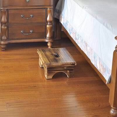 Wooden Bedside Step Stool Indoor u0026 Outdoor Mobility Step Stool Redwood Rover Color: Carbonization