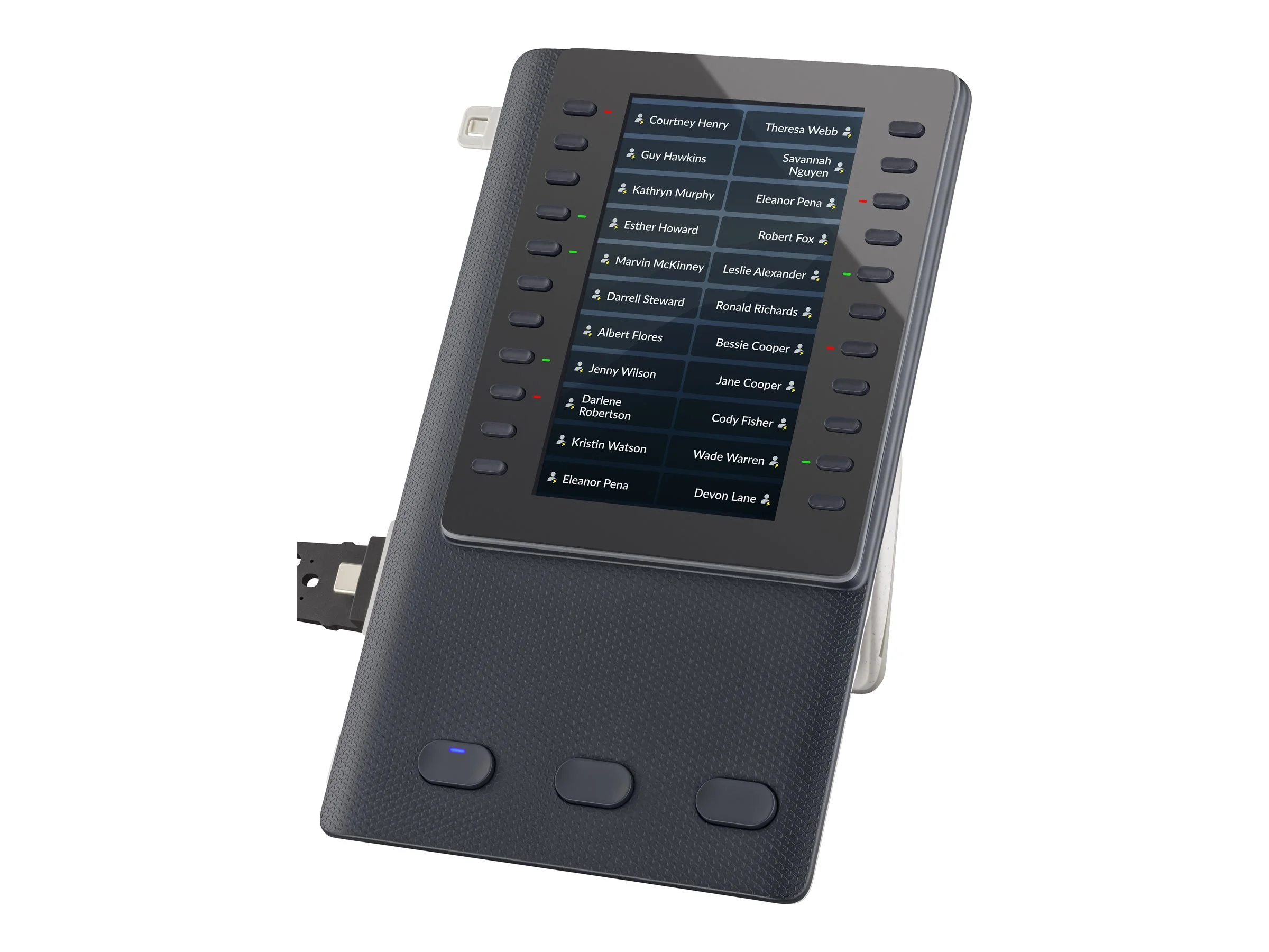 Poly Edge E Expansion Module - Key expansion module for VoIP phone - 22 multifunctional line keys - for Poly Edge E400, E500