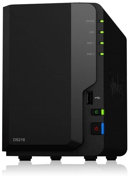 Synology Disk Station DS218 2-Bay Diskless NAS Server - SATA 6Gb/s