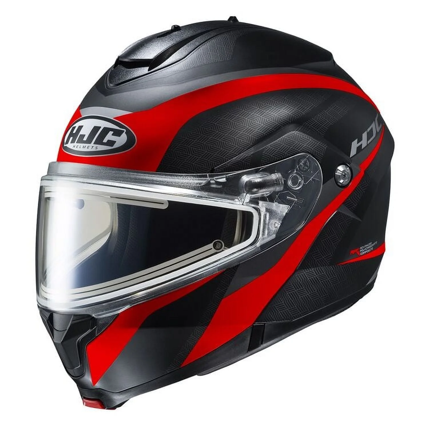 HJC C91 Taly snowmobile helmet with Electric Shield Semi-Flat Red (MC-1SF) (XX-Large, Black Semi-Flat Red (MC-1SF)) - Curated Treasures Market