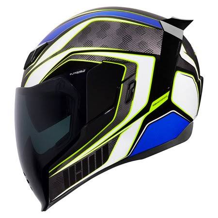 Icon Airflite Raceflite Motorcycle Helmet Blue SM, Size: Small (Small)