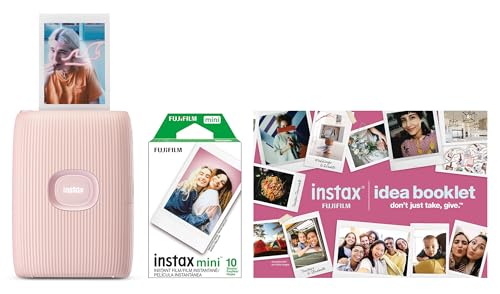 FUJIFILM Instax Mini Link 2 Smartphone Printer Bundle 2025 - Clay White