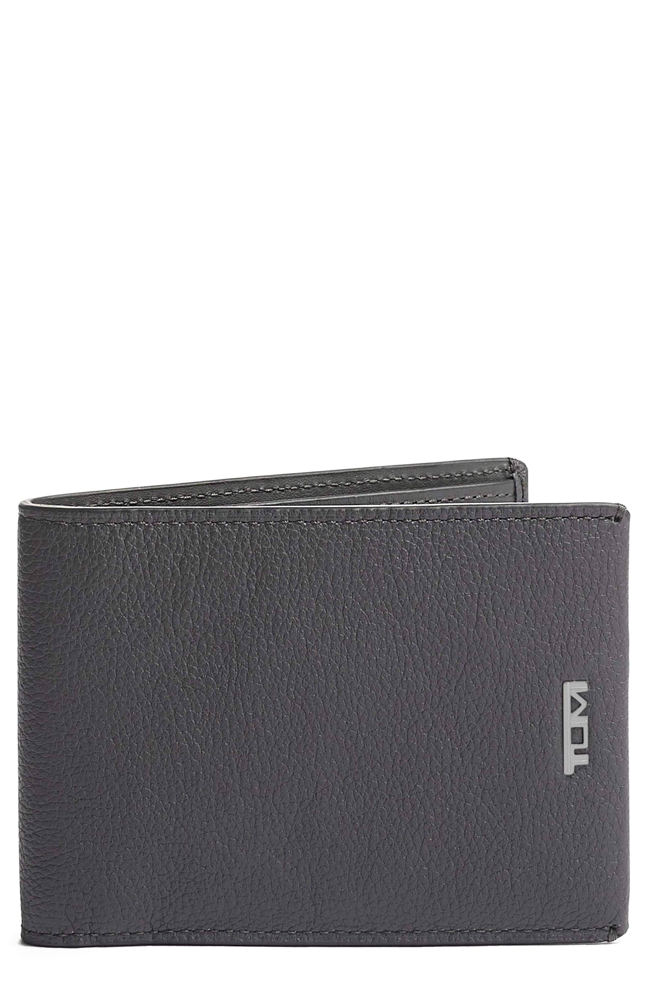 Tumi Nassau Double Billfold Wallet - Grey Texture
