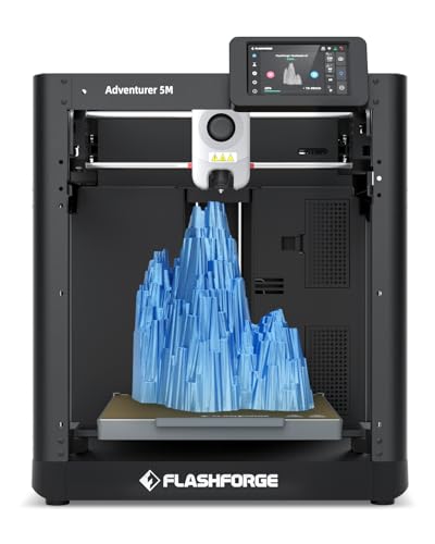 FLASHFORGE 3D Printer AD5M, CoreXY 600mm/s High-Speed Printer with 1-Click Auto Leveling, High-Temp Direct Drive Extruder, 3s Quick-Swap Nozzle