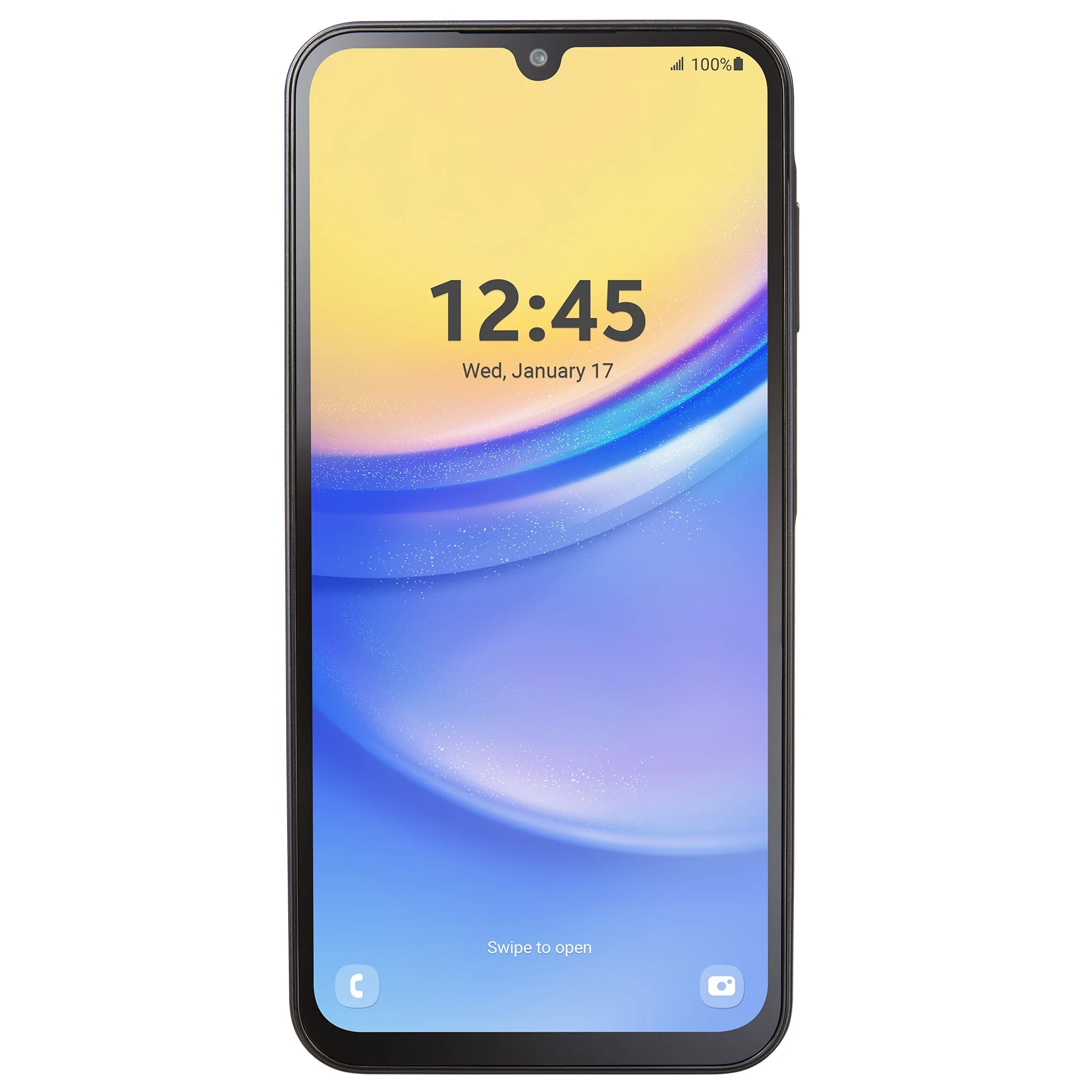 Simple Mobile Samsung Galaxy A15, 128GB, Black - Prepaid Smartphone