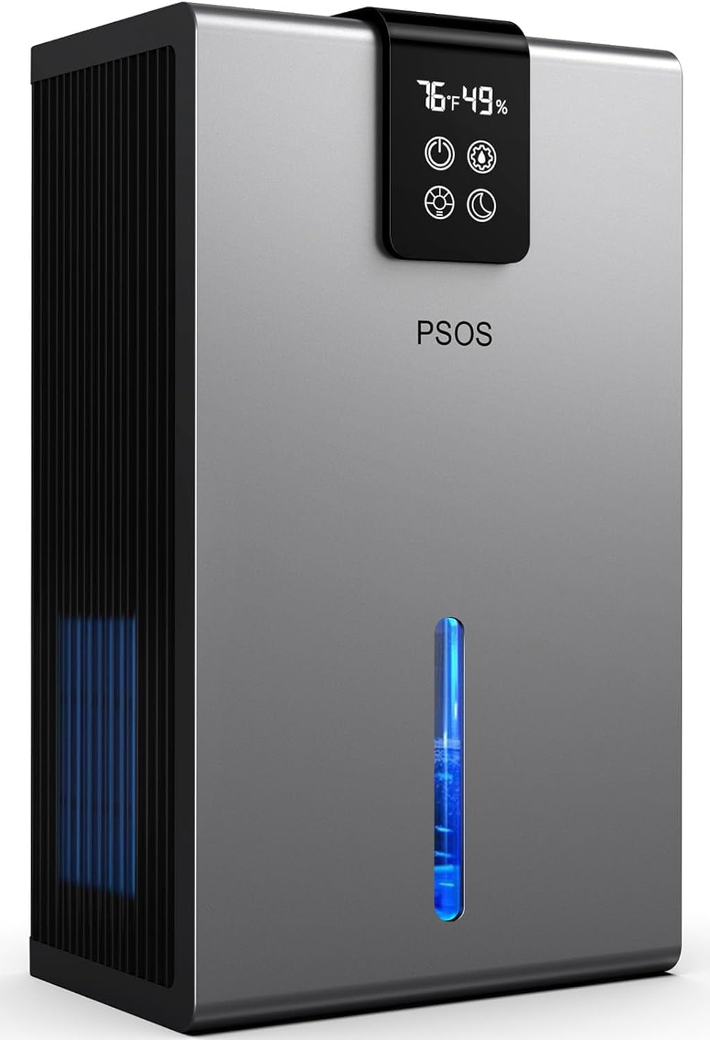 PSOS Dehumidifier, 99 oz Dehumidifiers for Basement, Quiet Small Dehumidifiers for Bedroom with Auto Shut Off