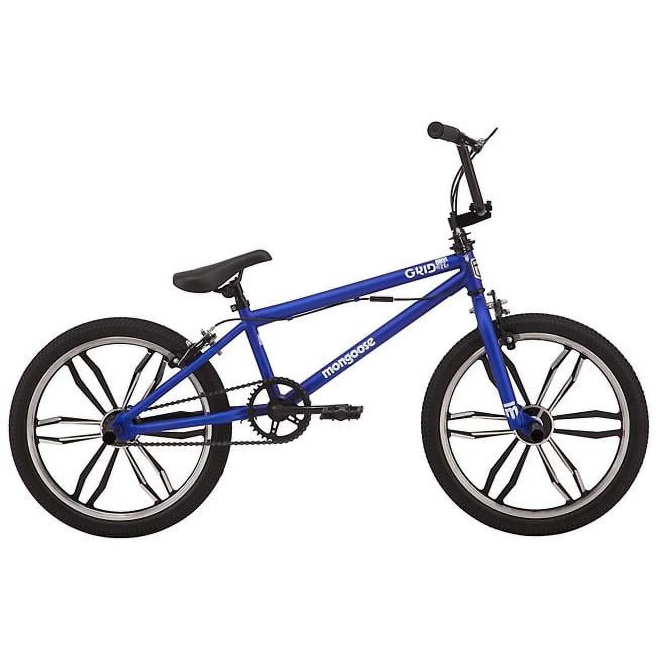 Mongoose Grid Boy's Freestyle Bicycle Mag, Blue - Curated Treasures Market