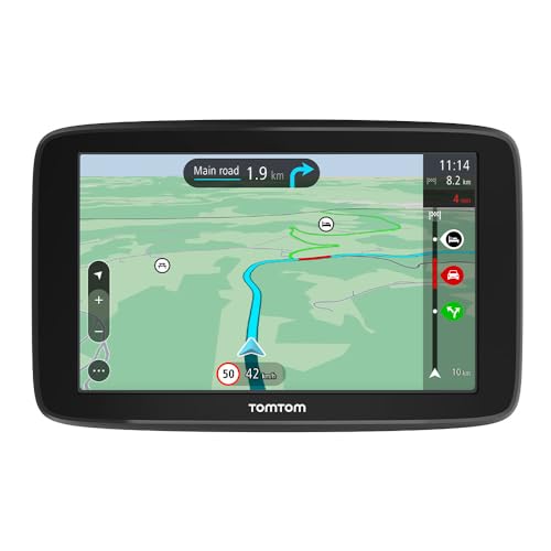 TomTom Car Sat Nav GO Classic, 6 Inch, with Traffic Congestion and Speed Cam Alert Trial Thanks to TomTom Traffic, EU Maps, Updates via WiFi