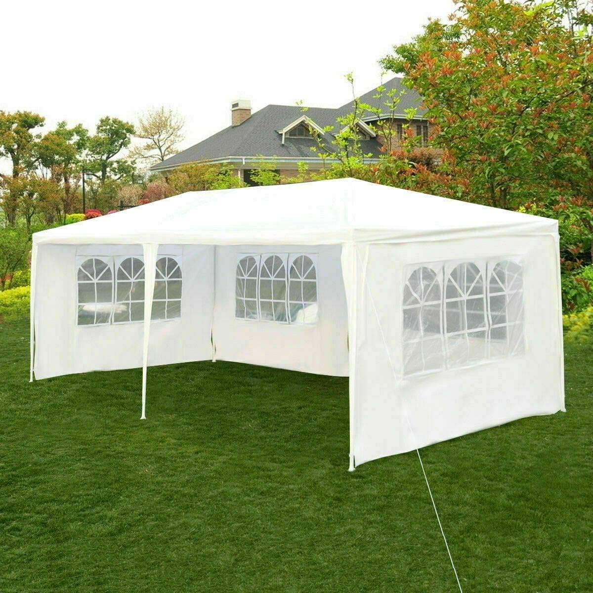 Tangkula Outdoor 10 x 20 Feet Canopy Tent, Party Wedding Tent with Removable Walls, Portable Canopy Shelter Gazebo Pavilion for Event, Backyard