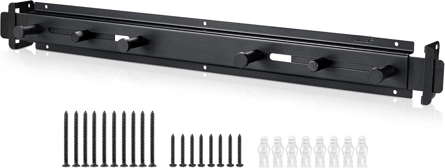 Door Barricade Bar with Door Hook Door Hanger (SUS) Patented Design for Security Reinforcement and Home Protection. Stop House Invasion and Intruder