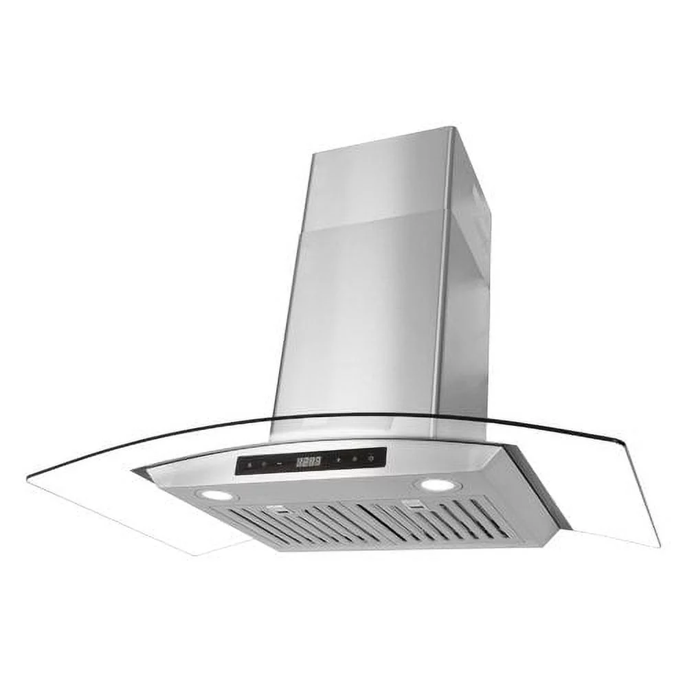 Cosmo 36" 380 CFM Ductless Wall Mount Range Hood Kitchen Hood in Stainless Steel