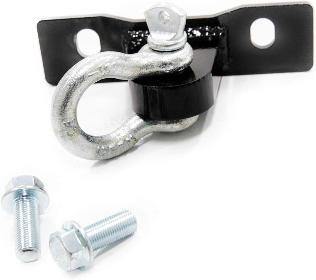 SuperATV Hitch Plate/Front Tow Hook for 2018+ Textron Wildcat XX | 2020+ Tracker XTR1000 | Mounts Directly to Frame | Includes Zinc-Plated Steel