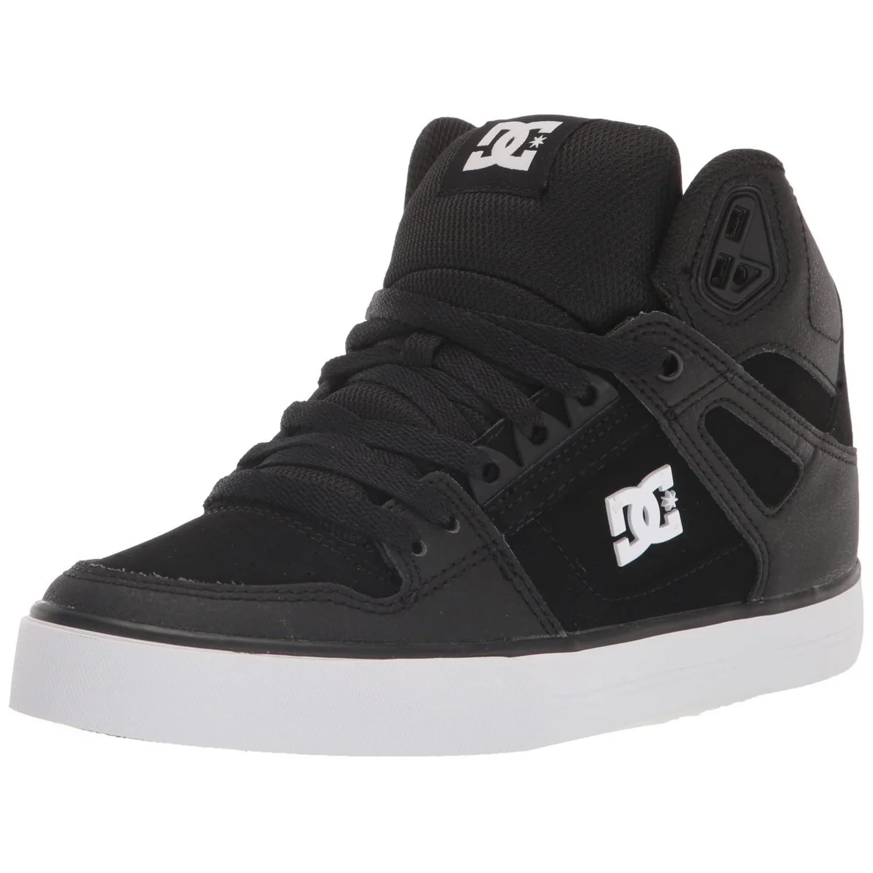 DC Shoes Mens Pure High-Top Shoes Black/Battleship - ADYS400043-BTT 13 BLACK/BATTLESHIP - Curated Treasures Market
