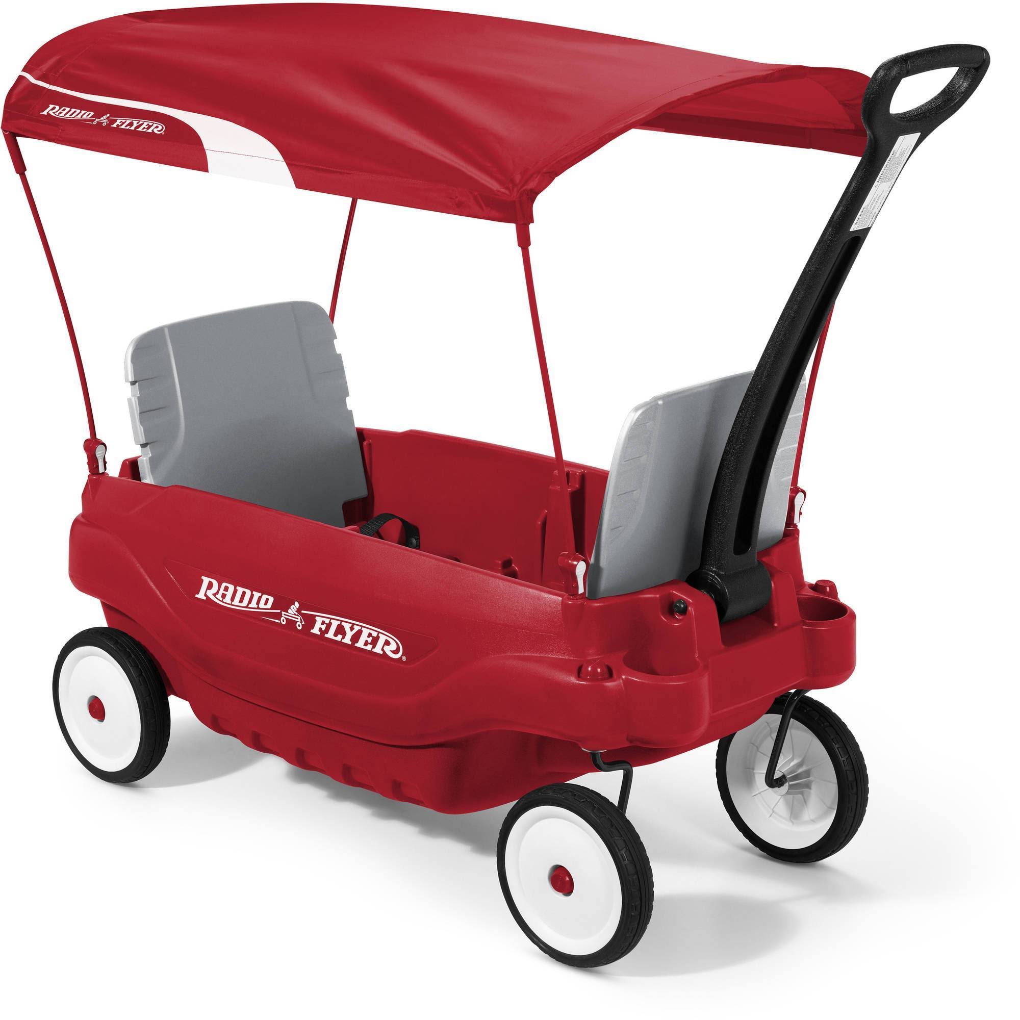 Radio Flyer Deluxe Family Canopy Wagon Red