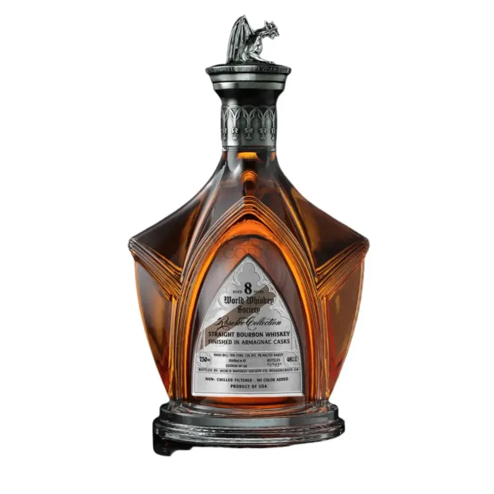 World Whiskey Society Reserve Collection (Gargoyle bottle) 8 Year Armagnac Finished - Nestor Liquor