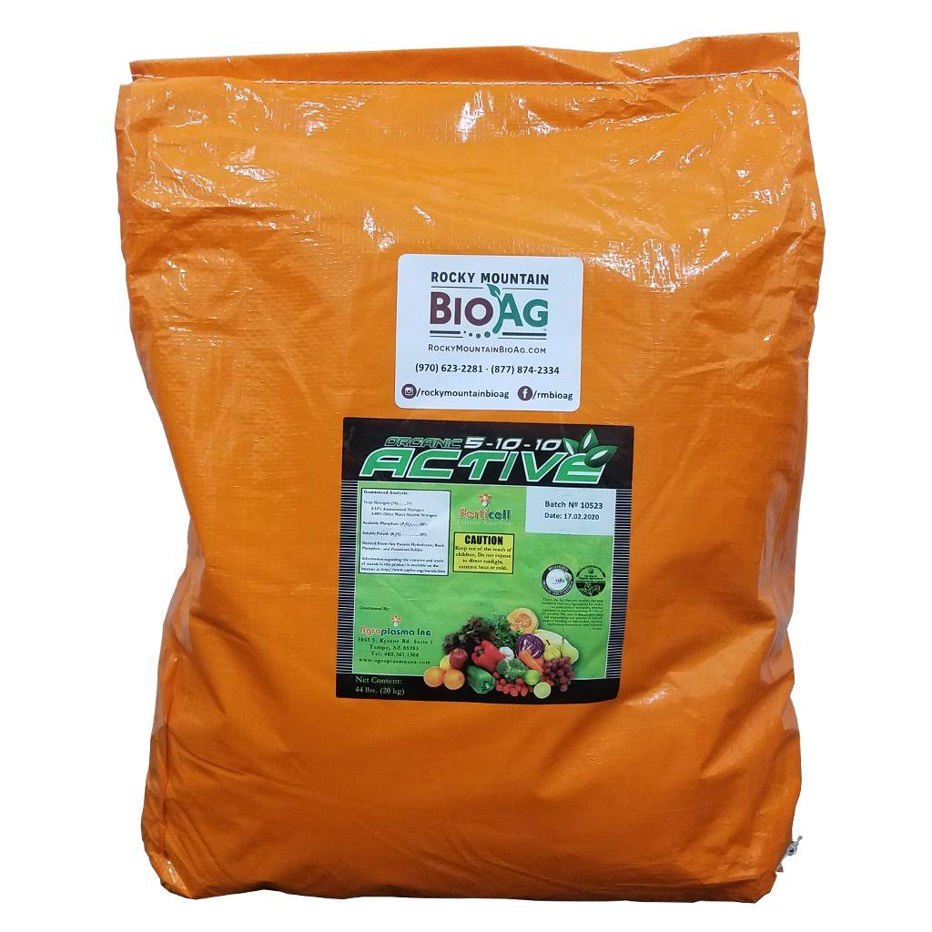 Active 5-10-10 Organic Fertilizer 44 Pound Bag