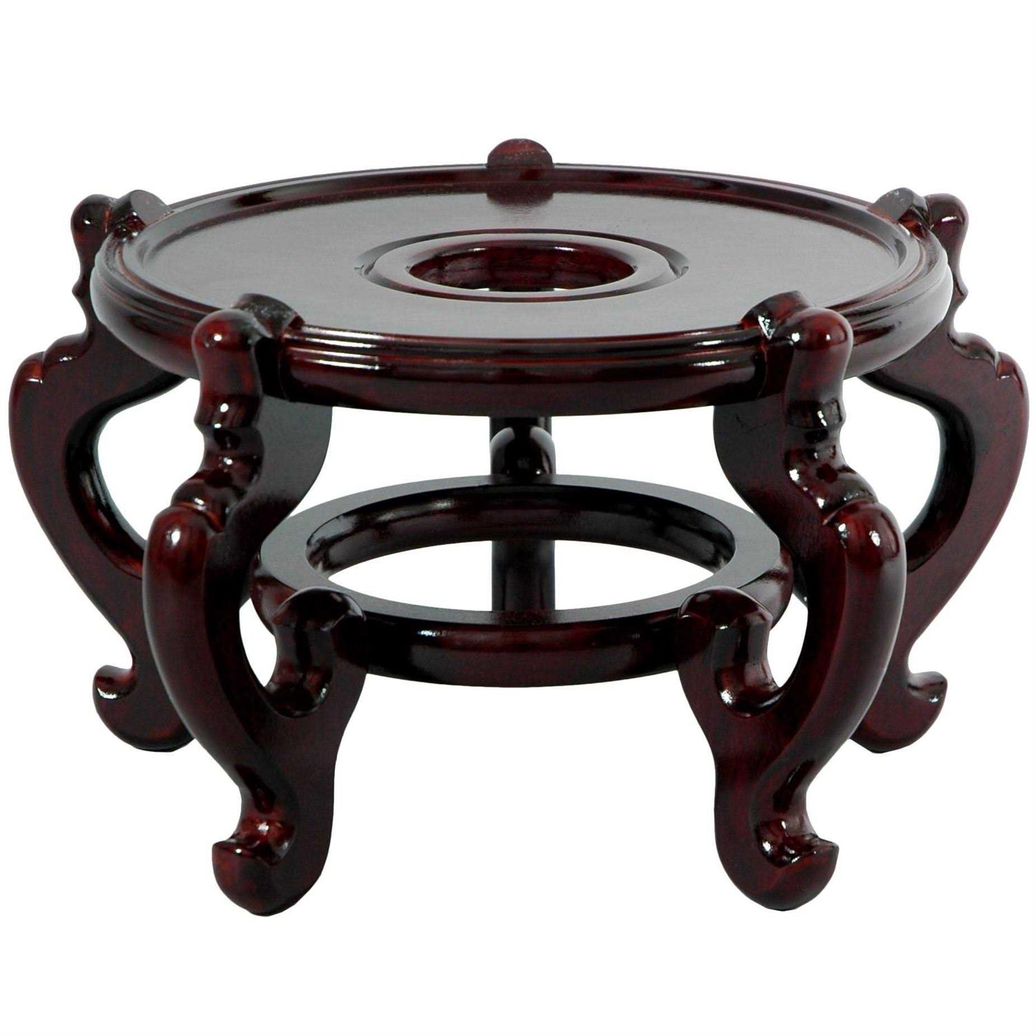 Oriental Furniture Rosewood Fishbowl Stand - Pet Supplies online store