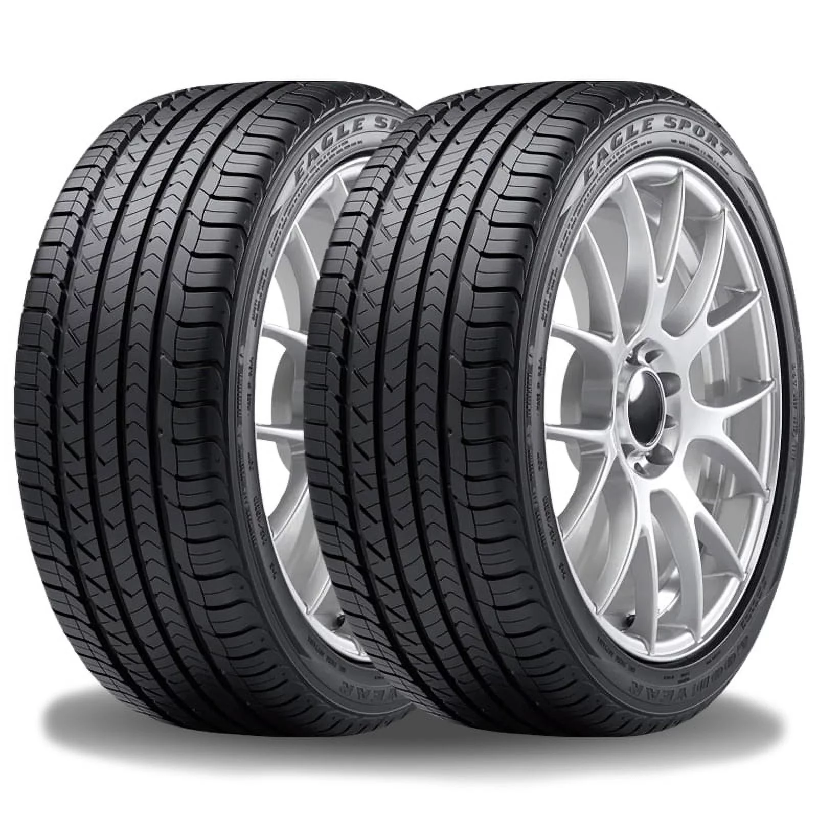 Pair of 2 Goodyear Eagle Sport All Season 225/60R18 100V Performance 50K Mile M+S Tires 109132366 / 225/60/18 / 2256018 Fits: 2018-23 Chevrolet