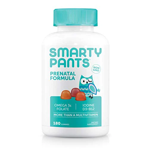 SmartyPants Prenatal Formula Daily Gummy Multivitamin: Vitamin C, D3, & Zinc for Immunity, Gluten Free, Methylfolate, Omega 3 Fish Oil (DHA/EPA)