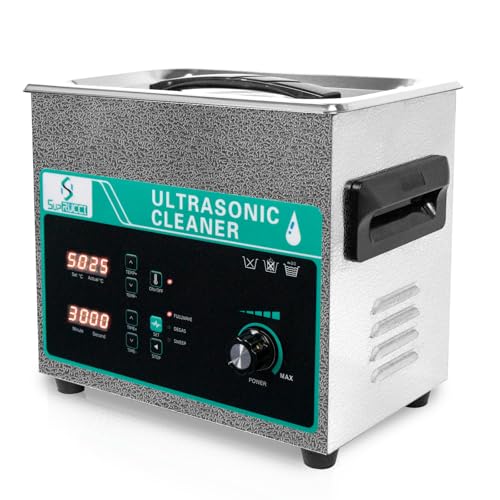 Ultrasonic Cleaner 3L with Adjustable Power & Sweep, 120W Ultra Sonic Cleaning Machine, Digital Timer and Heater