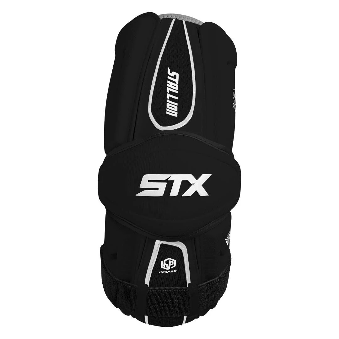 STX Stallion 500 Lacrosse Arm Guards XL / Black - Megean