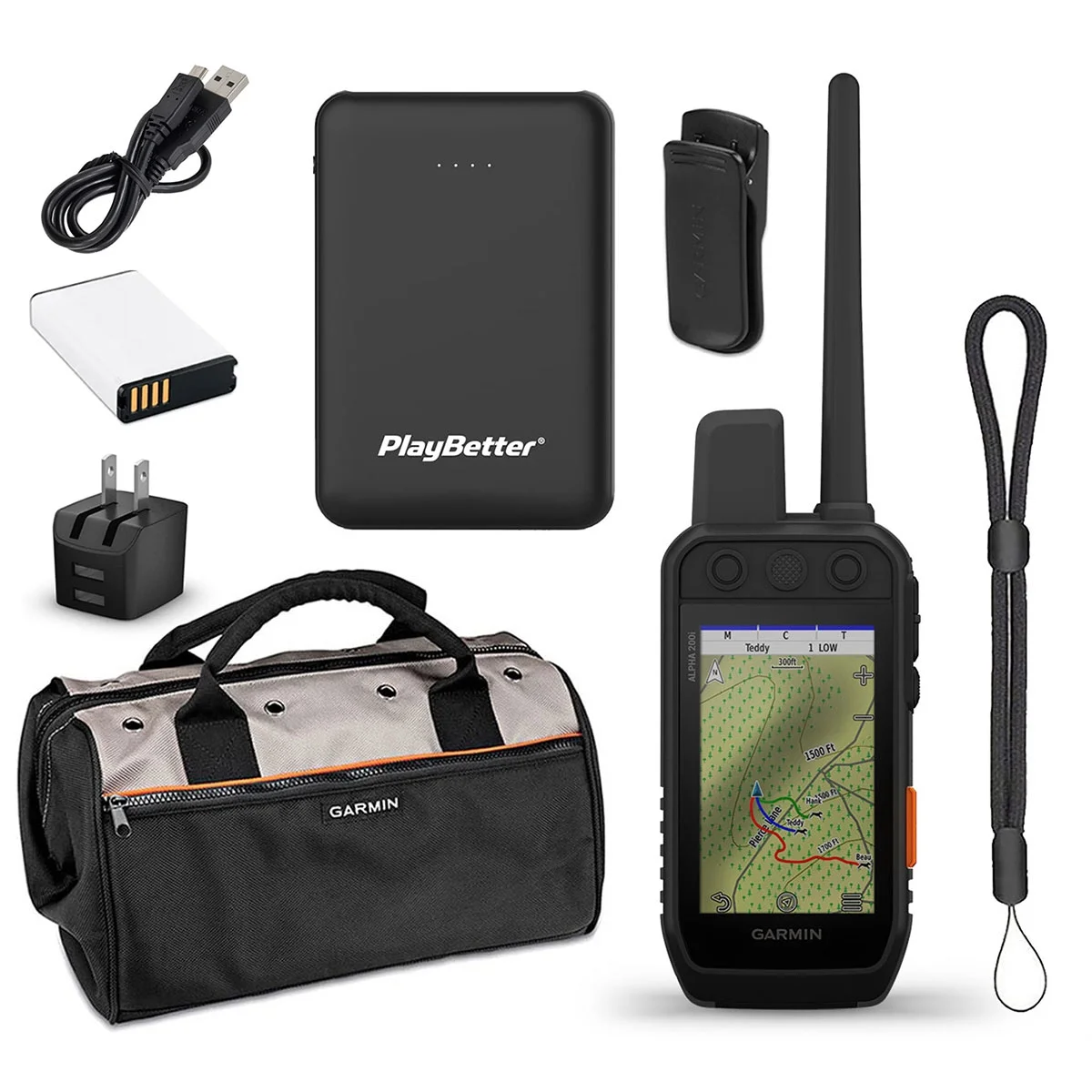 Garmin Alpha 200i (Handheld Only) GPS Dog Tracker HuntBetter Bundle | +Garmin Field Bag