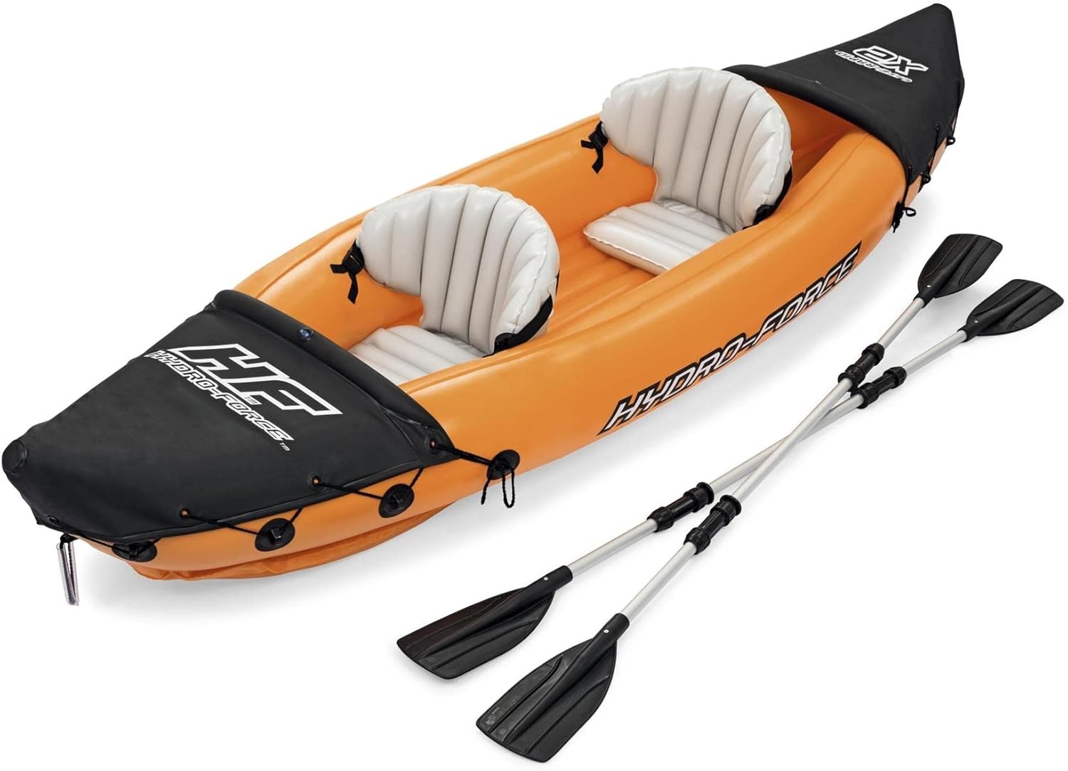 LITE RAPID X2 Inflatable Kayak 2 Person with Pump Paddles Canoe Boat Twin
