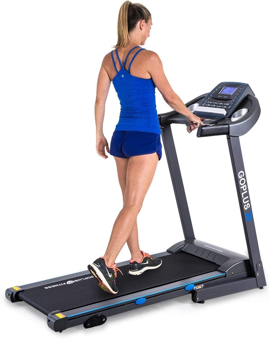 Goplus 2.25HP Folding Treadmill with Incline, Electric Treadmill