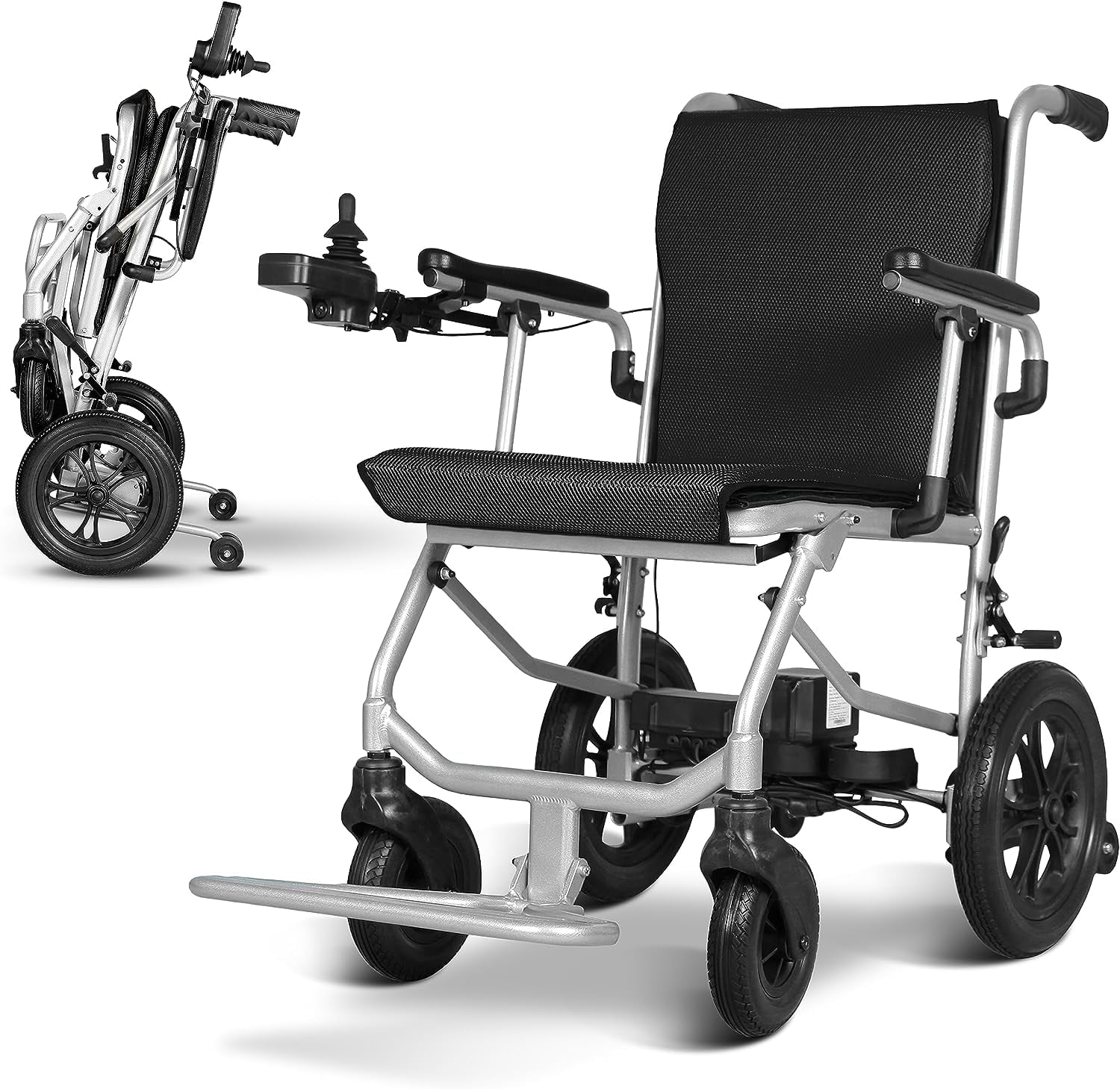 Ephesus L3 World's Lightest (30 lbs) Electric Wheelchair for Adults and Elderly (Black) - Curated Treasures Market