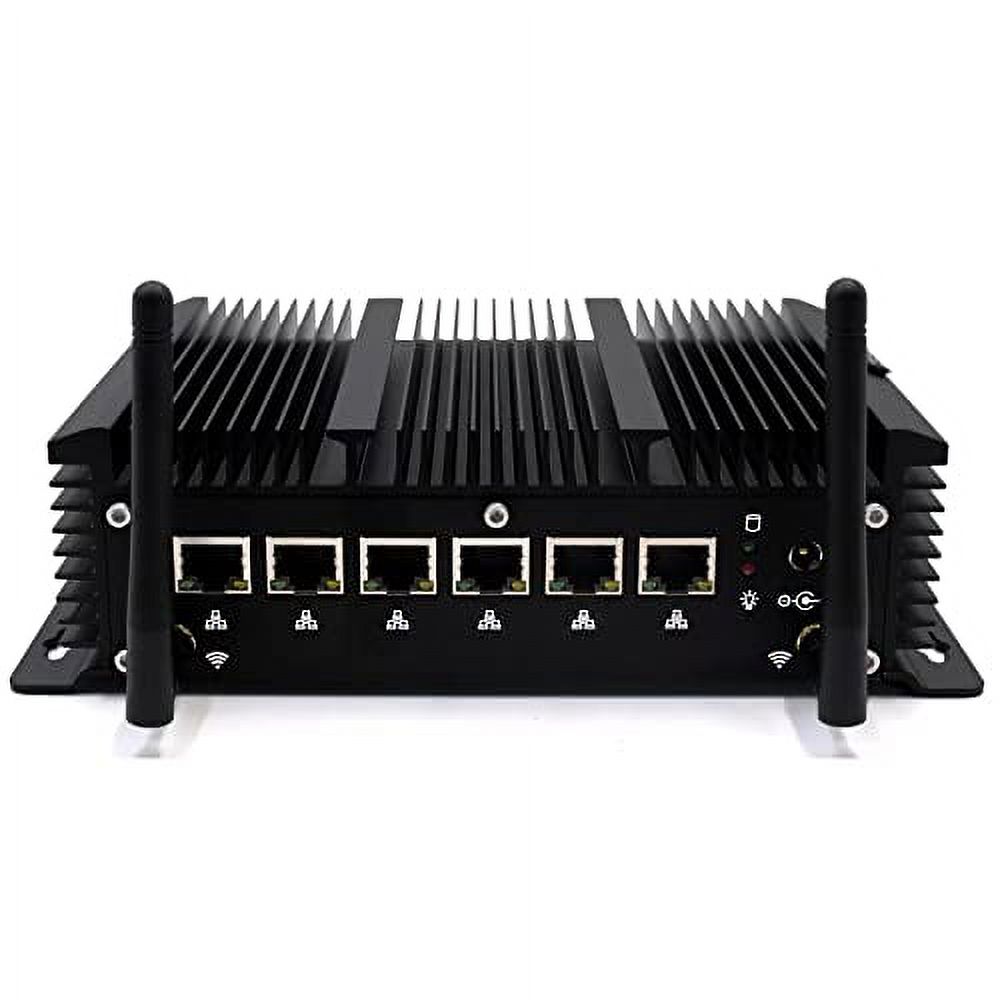 Industrial Mini PC Windows 10 pro, 6 2.5Gbe lan port, Firewall Network Appliance, Core i3 8145U, 16GB DDR4 RAM 512GB SSD, HD, RJ45 COM, DB9 COM, Wifi