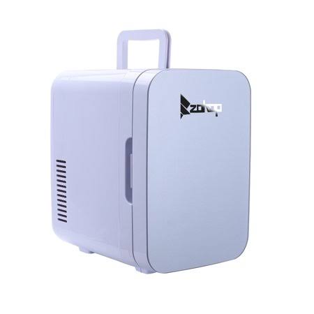 Portable Mini Fridge with Freezer, Electric Cooler and Warmer Mini Fridge for Dorm Car, Boat, Home and Office, Gray Thermoelectr