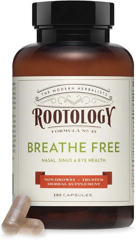 Rootology Breathe Free - Natural Nasal & Sinus Relief - Fast-Acting, Non-Drowsy - 120 Capsules… - Kansas Nuitrition - HNZSDS