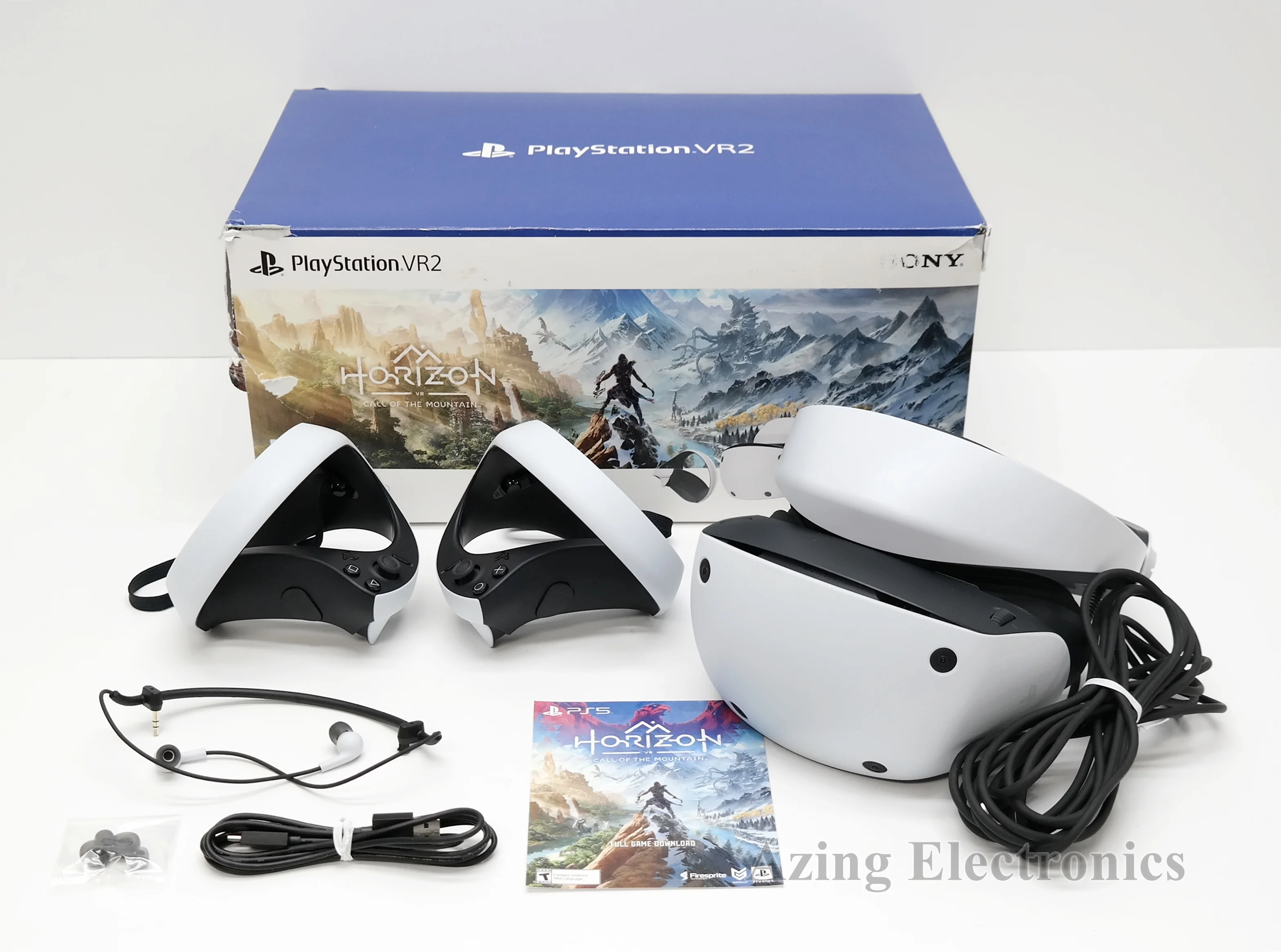 Pre-Owned Sony PlayStation VR2 CFI-ZVR1 Horizon Call Of The Mountain Bundle forPS5 FULLSET