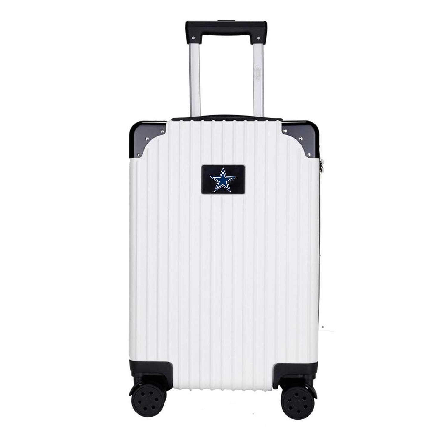 Mojo 21 in. White Dallas Cowboys Premium 2-Toned Carry-On Suitcase