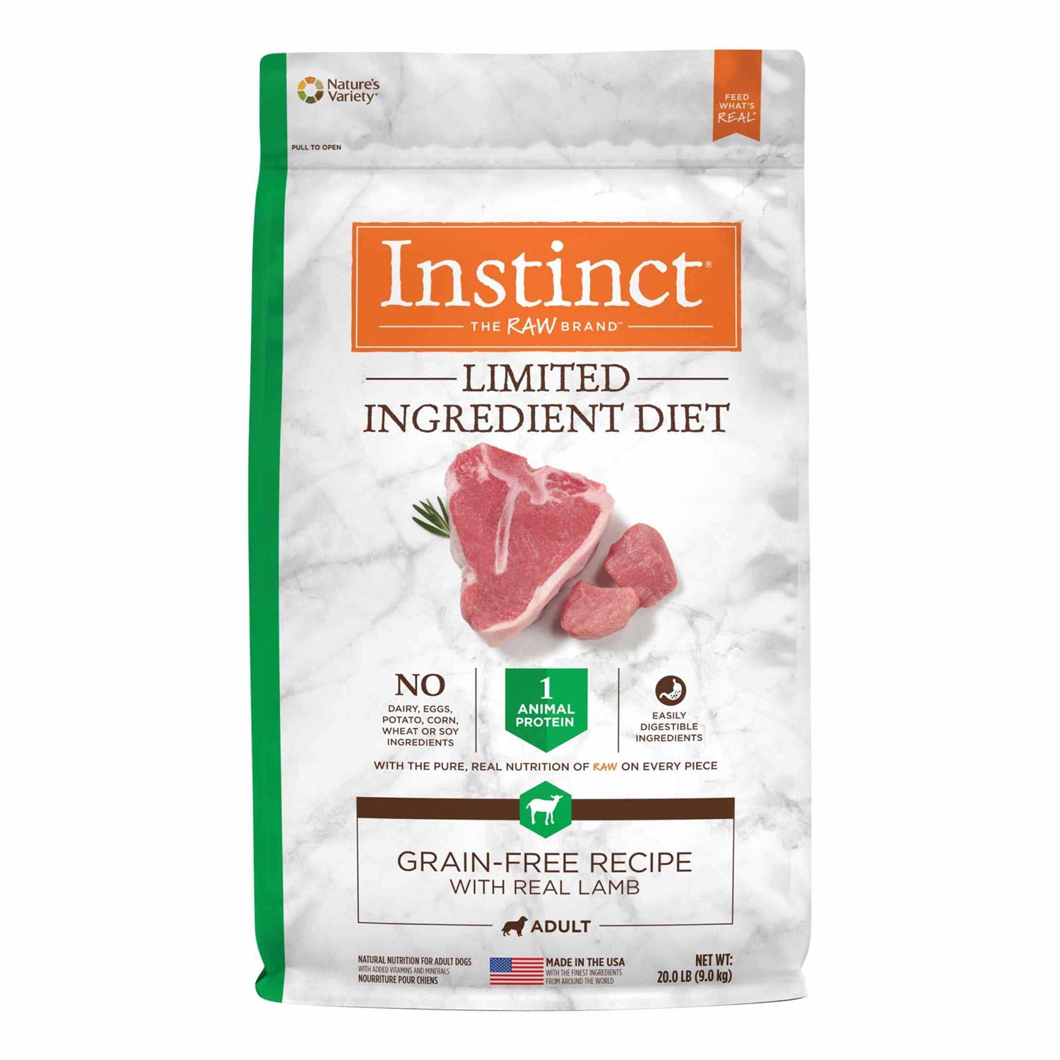 Instinct Limited Ingredient Diet Grain Free Recipe with Real Lamb Dry Dog Food - Pet Supplies online store