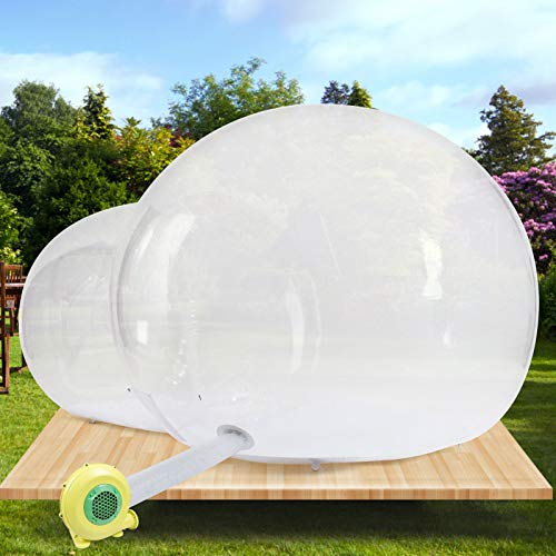 Bubble Tent,Inflatable Bubble Camping Tent 6.6ft Commercial Grade Outdoor Clear Dome Camping Cabin Bubble Tent with Air Blower