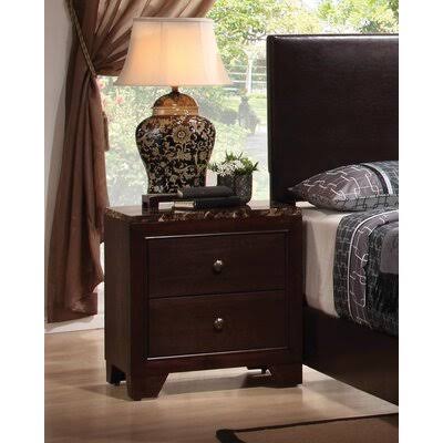 Ezreal 2 - Drawer Nightstand in Cappuccino Red Barrel Studio