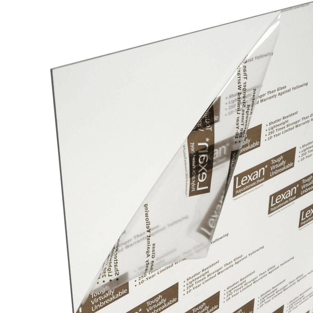 Lexan 48 in. x 96 in. x 0.118 in. Clear UV Stable Polycarbonate Sheet