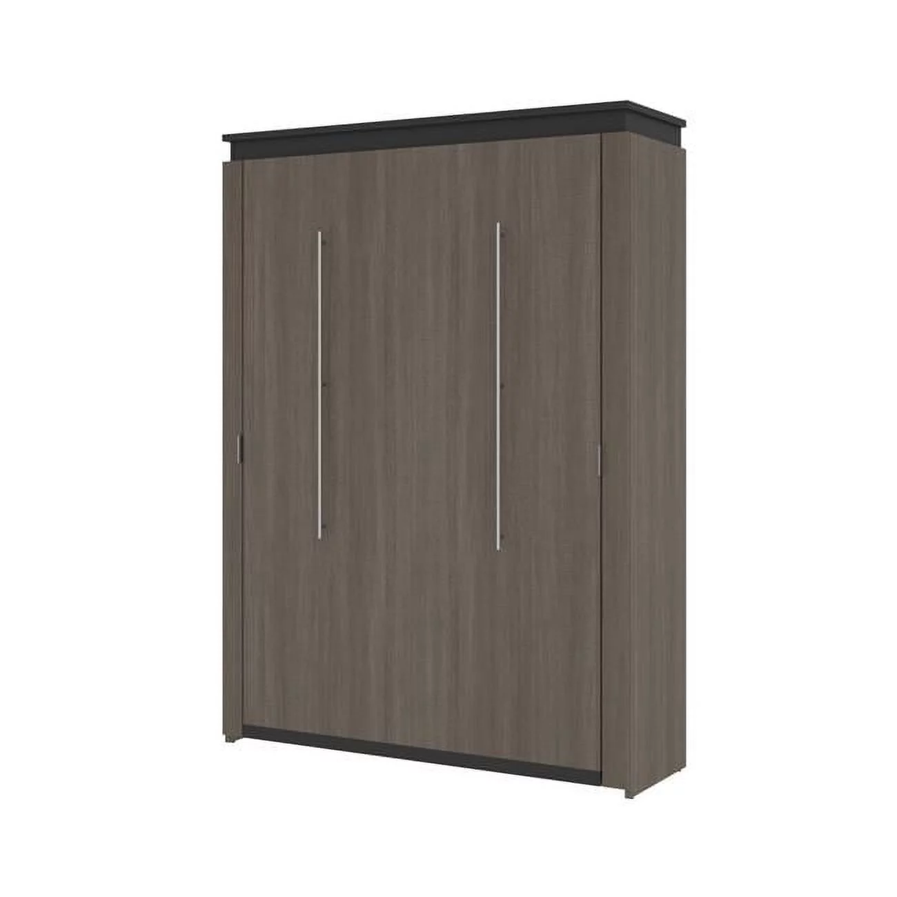 Bestar Orion 67W Queen Murphy Bed in bark gray & graphite