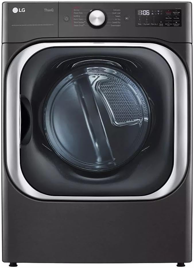 9.0 cu. ft. Mega Capacity Smart wi-fi Enabled Front Load Gas Dryer with TurboSteam™ and Built-In Intelligence