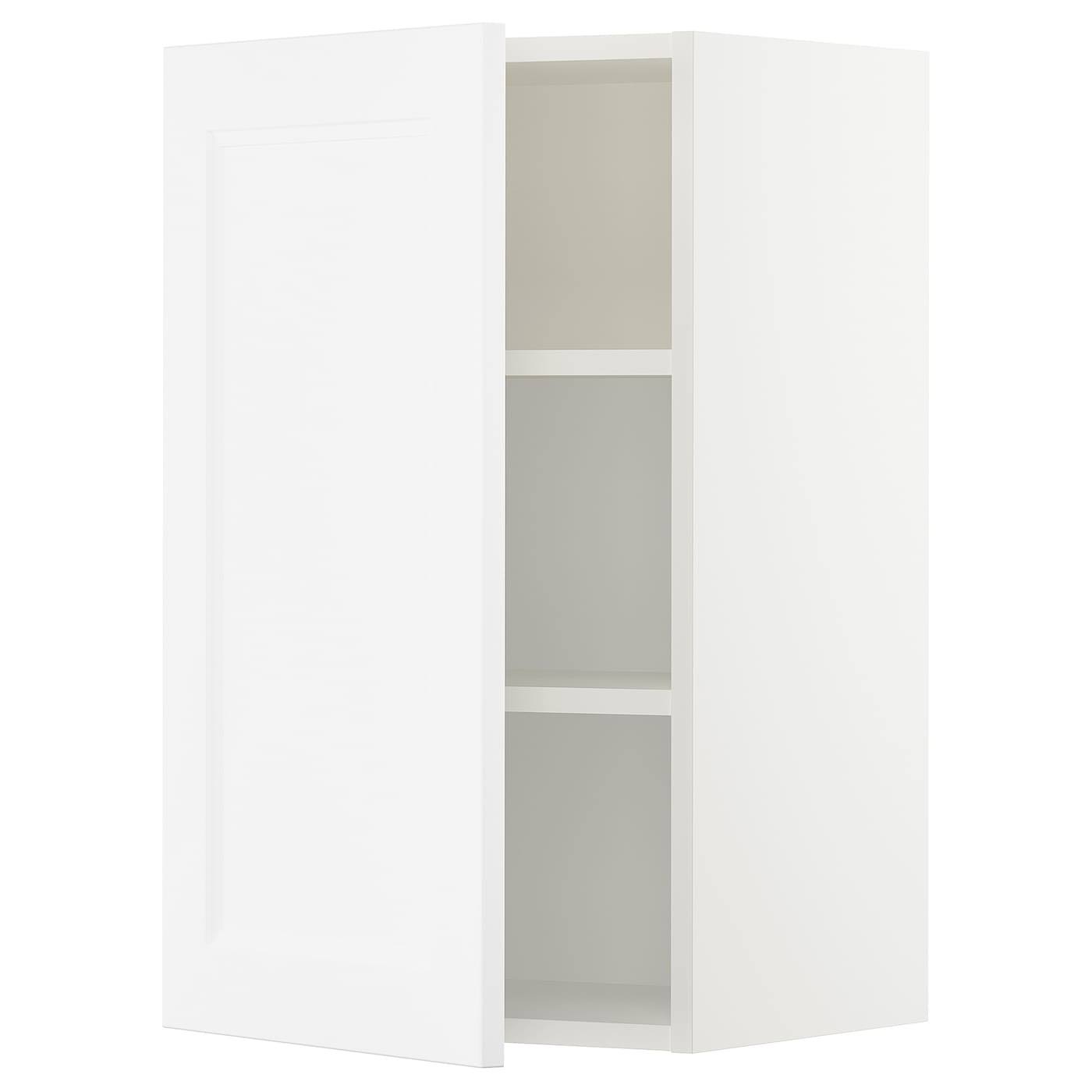 IKEA - SEKTION Wall Cabinet, white/Axstad Matt White, 18x15x30
